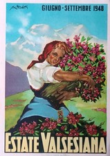 Cartolina Illustrata Estate