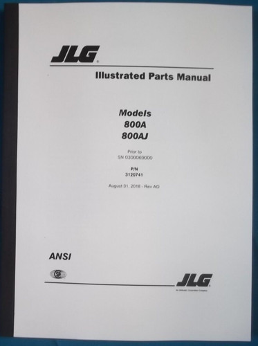 Jlg 800a 800aj manuale - jlg, di
