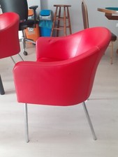 poltroncine / sedie vintage/ colore rosso in buone condizioni