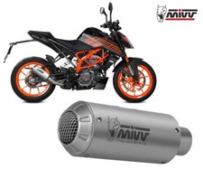 Terminale di scarico slip-on MIVV MK3 Inox per KTM 125 DUKE 2021 > 2023