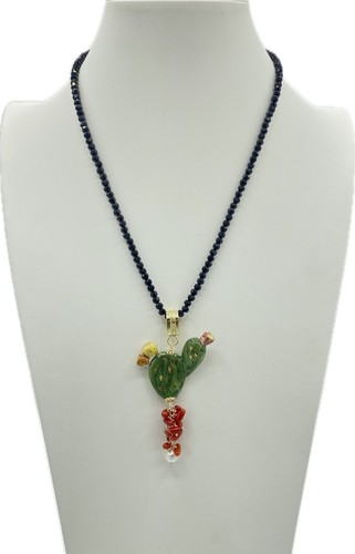 Collana in swarovski nero - in,