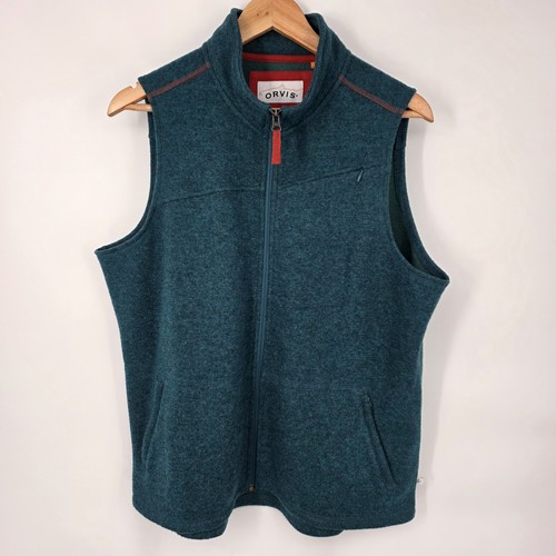 Gilet orvis misto lana - lana, blu