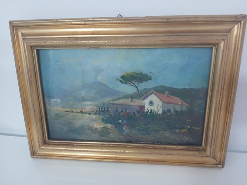 Quadro dipinto olio - dipinto, paesaggio
