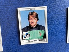 PANINI CALCIATORI 1989/90 INTER MALGIOGLIO N 167 CON VELINA ORIGINALE