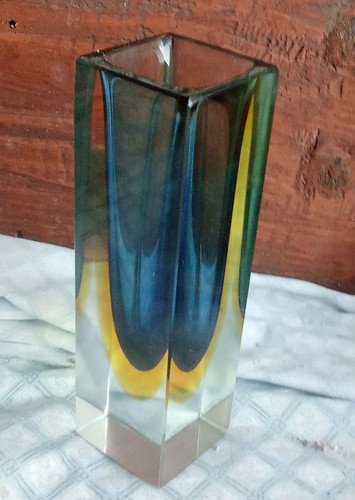Vaso murano vetro sommerso - vetro,