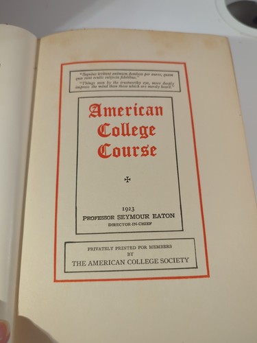 American college course part - american,