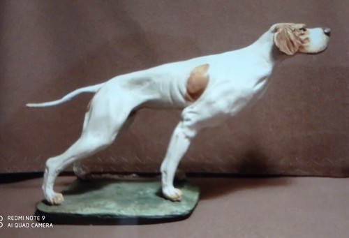Scultura pointer ferma - pointer,