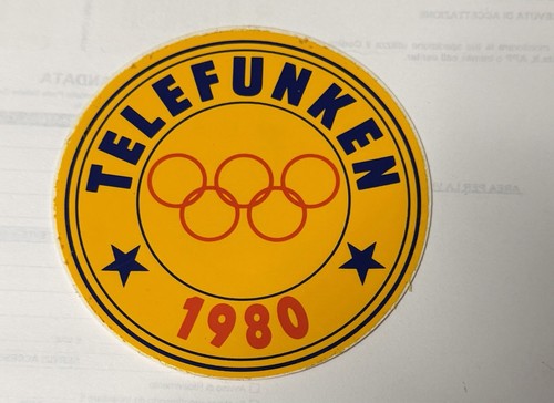 Adesivo telefunken 1980 - telefunken,