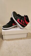 Size UK 4 - Jordan 1 Mid | Black/Siren Red-White 2021