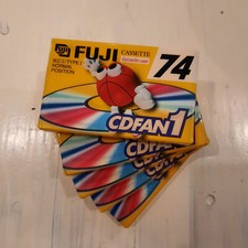 AUDIOCASSETTE VERGINI FUJI CDFAN1, SET 5 PEZZI,74 MINUTI