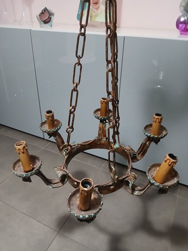 Lampadario vintage ferro - vintage,