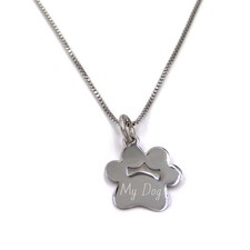 Collana Medaglietta Zampa Cane