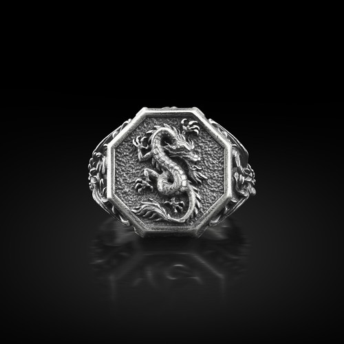 Anello uomo argento - da,