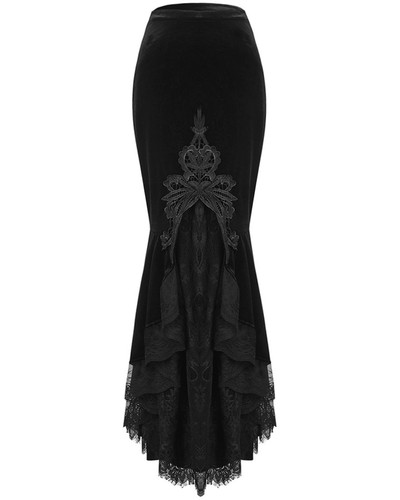 Gonna gothica lunga nera - gothica, in