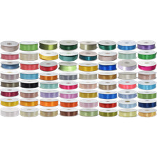 Nastro doppio raso 40 mm rotolo da 50 metri doppia faccia colorato satin ribbon 