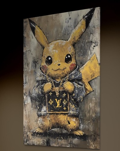 Quadro tela pikachu pokemon - quadro,