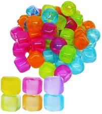 Cubetti di Ghiaccio Riutilizzabili Pack 20 Ghiacciolini Colorati Drink Bevande 