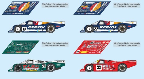 Decals porsche 962c mans - decals,