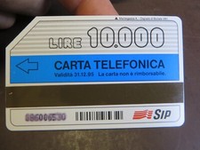 SCHEDA TELEFONICA LIRE 10000 -
