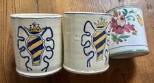 Tre tazze in ceramica da collezione lotto