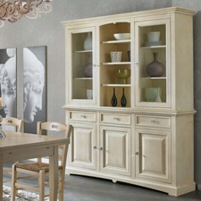 CREDENZA CRISTALLIERA IN LEGNO