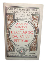 VENTURI ADOLFO-LEONARDO DA VINCI PITTORE (1920) Zanichelli Reprint 1984.PERFETTO