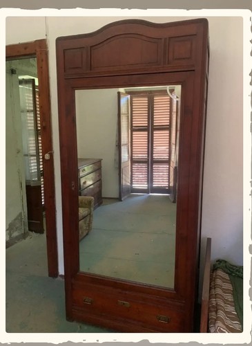 Armadio antico legno con - legno,