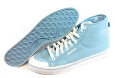 Womens Adidas Honey Mid 910566 Light Blue Canvas 2008 Deadstock Sneakers Shoes 