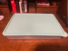 TUPPERWARE Porta snack custode taglio freddo grande 9x13 blu acqua 5346