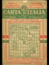FROSINONE-CARTA D'ITALIA N.34 / TOURING CLUB ITALIANO 1907