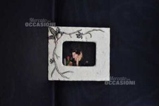 Cornice Porta Foto In C Eramica Bianco Con Lumaca 34 X 29 Cm