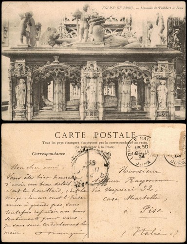 Cpa brou eglise - brou, de