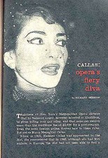 MARIA CALLAS 1958 STORIA DI