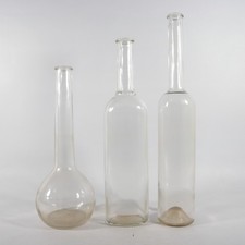3 VECCHIE BOTTIGLIE IN VETRO