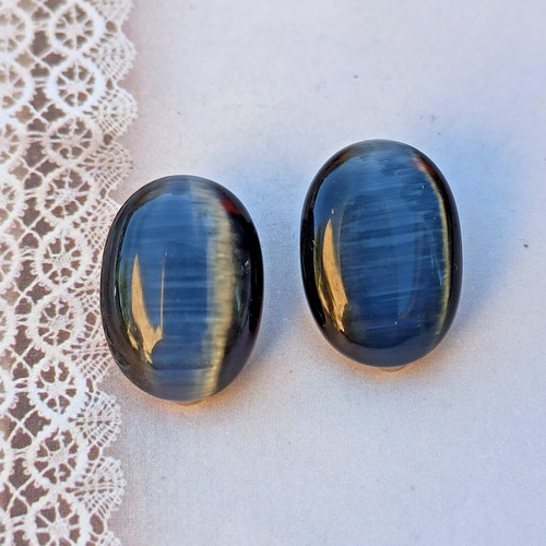 Orecchini blu scuro occhio - , di
