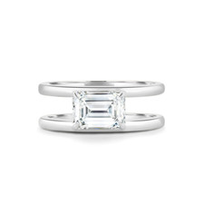 Anello in platino con diamanti