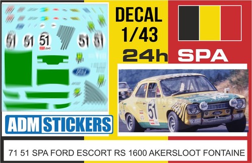 Decal 24h spa - spa, 1971