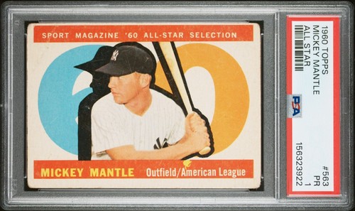 Mickey mantle 1960 topps all - mickey,