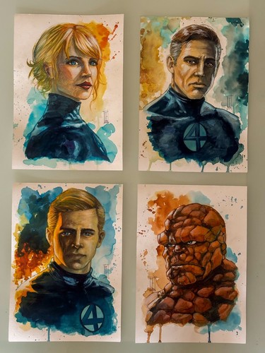 Fantastic four art set - fantastic,
