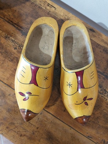 Zoccoli legno vintage antichi - legno,