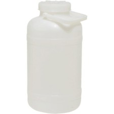 Fusto in Plastica a Bocca Larga con Guarnizione e Tappo, Capienza 10 Lt, NEUTRO