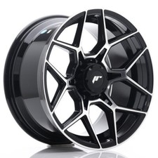 Cerchio Japan Racing in Lega JRX9 18x9 ET18 6x114.3 Nero Lucido Fronte Spazzol.