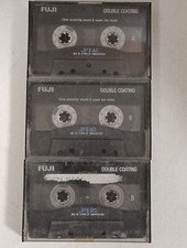 Lotto 3x FUJI JP-II 46 60 90 CROMO TIPO II 2 musicassette vergini cassette tape