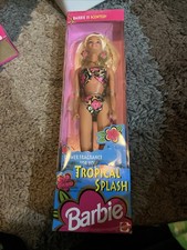 Barbie Tropical Splash 1994 bambola profumata #12446 nuova con scatola mai aperta giocattolo Mattel