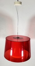 LAMPADARIO PEDRALI SOSPENSIONE L001S/BA ROSSO LAMPADA DESIGN METACRILIATO
