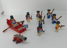 GG- LEGO ORIGINALI - MINI FIGURE VINTAGE SOLDATI IMPERIALI BARCA CANNONE - LGG6