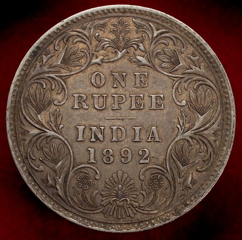 India rupia 1892 incuso - india,