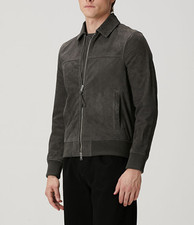 Giubbotto pelle scamosciata