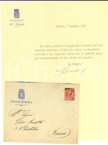 1927 torino ringraziamenti - 1927,