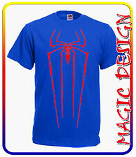 T-SHIRT SPIDER-MAN AMAZING 2 SPIDERMAN UOMO RAGNO CARTOON MANICA CORTA E LUNGA